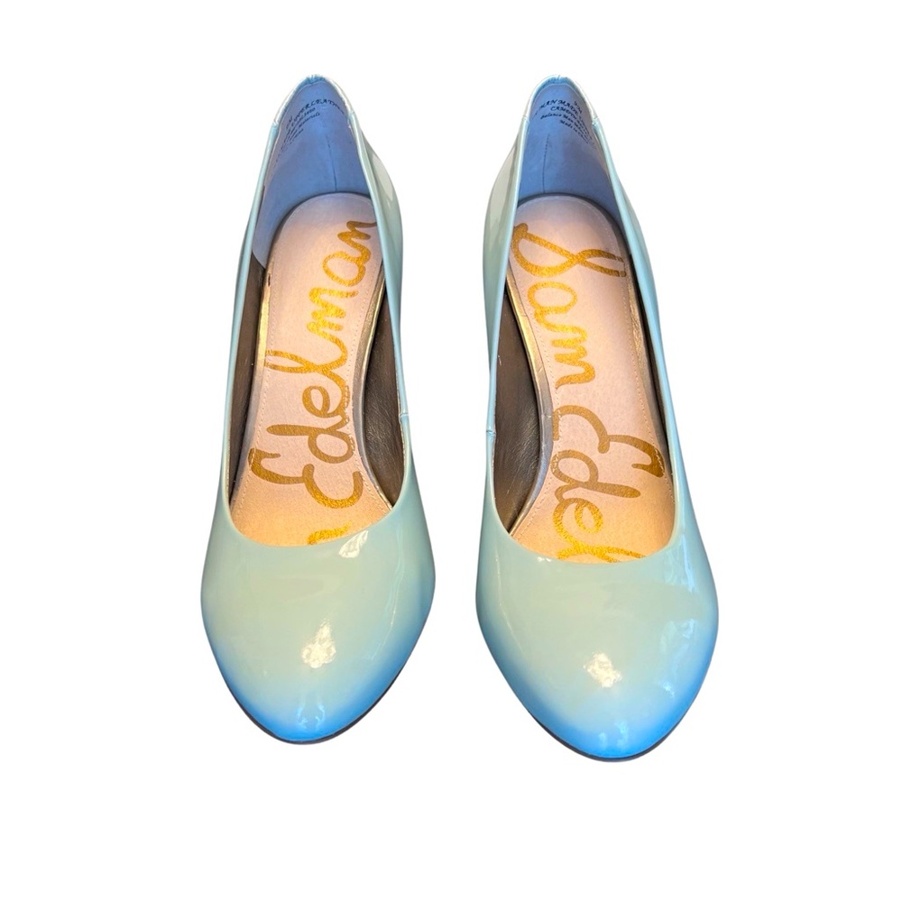 NEW Sz 9 SAM EDELMAN powder blue pumps, never worn